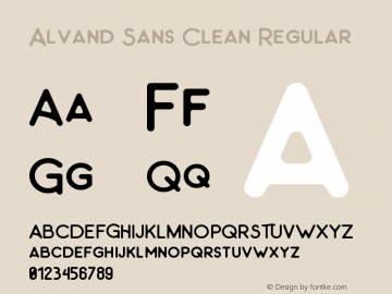 Alvand Sans Clean Regular Version 1.00 February 20, 2017, initial release Font Sample