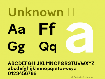 Unknown  Copyright 2016 Fatype. This is a webfont and may not be downloaded or installed on a computer. Font Sample