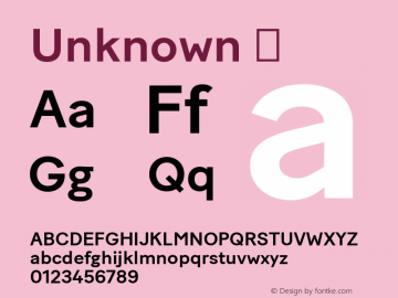 Unknown  Copyright 2016 Fatype. This is a webfont and may not be downloaded or installed on a computer. Font Sample