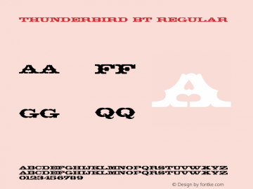 Thunderbird BT Regular mfgpctt-v1.54 Thursday, February 11, 1993 8:55:56 am (EST) Font Sample