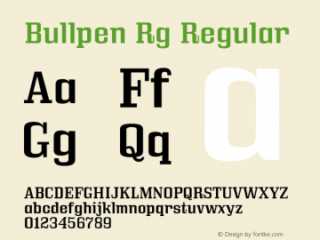Bullpen Rg Regular Version 5.002图片样张