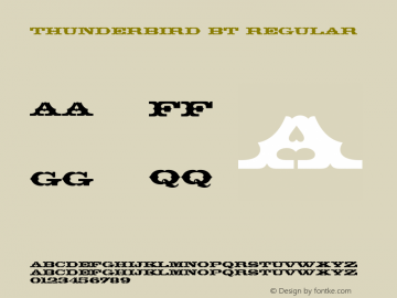 Thunderbird BT Regular Version 2.001 mfgpctt 4.4图片样张