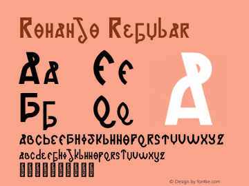 Romanjo Regular Version 1.000 Font Sample