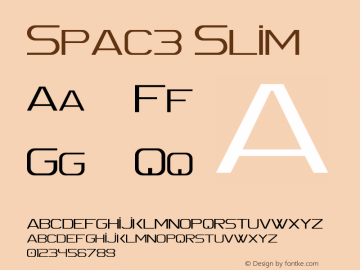 Spac3 Slim Version 1.00 May 28, 2016, initial release图片样张