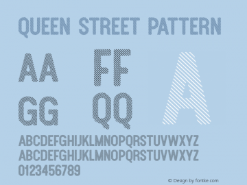 Queen Street Pattern Version 1.000;PS 001.001;hotconv 1.0.56图片样张