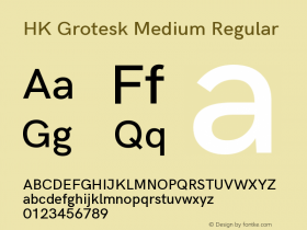 HK Grotesk Medium Regular Version 1.045;PS 001.045;hotconv 1.0.88;makeotf.lib2.5.64775图片样张