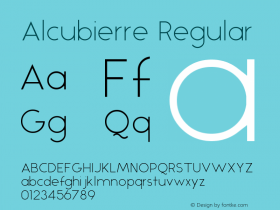 Alcubierre Regular Version 001.000图片样张