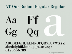 AT Our Bodoni Regular Regular 001.000图片样张