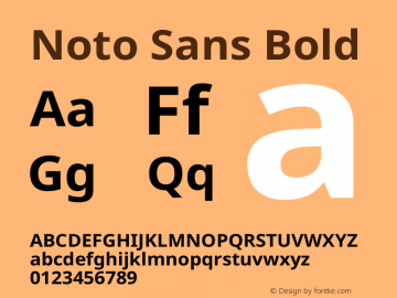 Noto Sans Bold Version 1.902图片样张