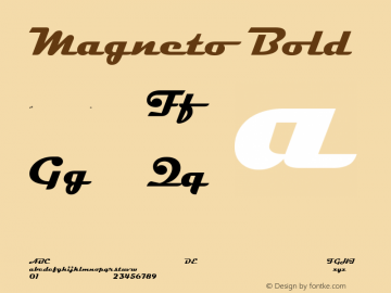 Magneto Bold Version 001.000 Font Sample