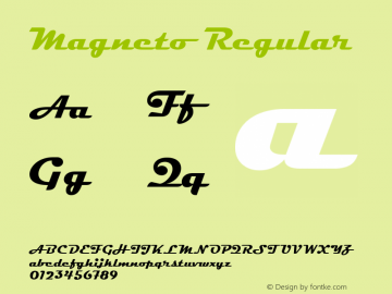 Magneto Regular 001.000 Font Sample