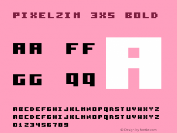 Pixelzim 3x5 Bold 2000; 1.1图片样张