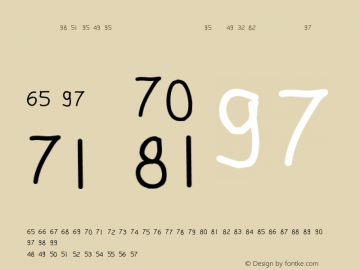 gsub3_1_multiple_f1 Regular Version1.0 Font Sample