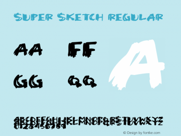 Super Sketch Regular Version 1.00 March 6, 2017, initial release图片样张