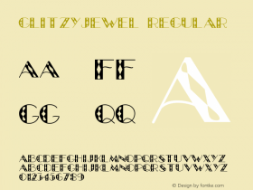GlitzyJewel Regular Altsys Fontographer 3.5  11/13/92图片样张