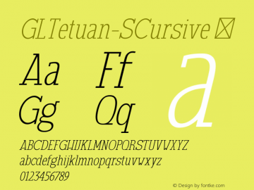 GLTetuan-SCursive ☞ Version 1.000;com.myfonts.easy.fontbilisi.gl-tetuan.s-cursive.wfkit2.version.45YT图片样张
