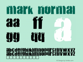 Mark Normal 1.0 Sat May 02 16:52:11 1998 Font Sample