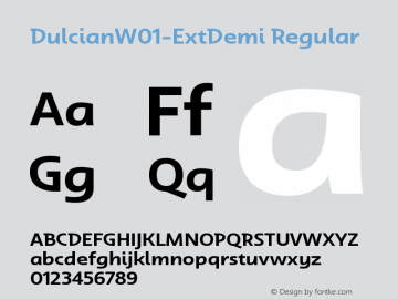 DulcianW01-ExtDemi Regular Version 1.00图片样张