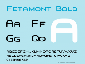 Fetamont Bold Version 001.001图片样张