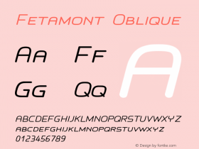 Fetamont Oblique Version 001.001图片样张