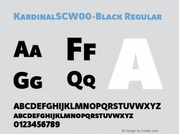 KardinalSCW00-Black Regular Version 1.00图片样张