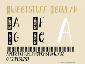 Sweetstuff Regular Version 1.000 Font Sample