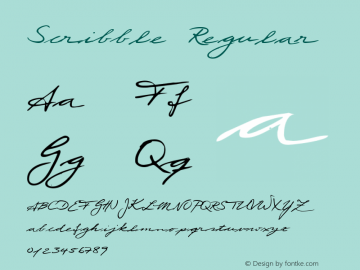 Scribble Regular 001.000图片样张