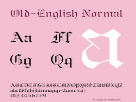 Old-English Normal 1.0 Thu Dec 08 15:59:43 1994图片样张