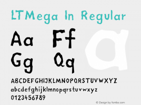 LTMega In Regular 23.07.1997 Font Sample