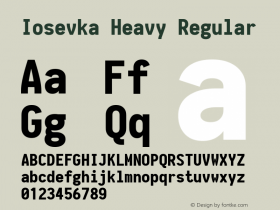 Iosevka Heavy Regular 1.12.2; ttfautohint (v1.6)图片样张