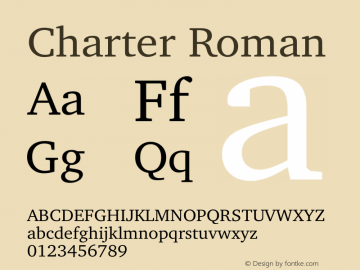 Charter Roman 10.01e1图片样张