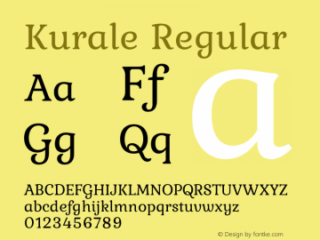 Kurale Regular Version 2.000 Font Sample