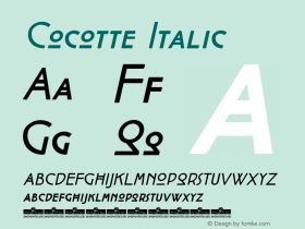 Cocotte Italic Version 2.001图片样张