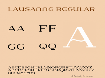 Lausanne Regular 1.4 Font Sample