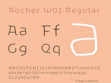 Rocher W01 Regular Version 1.00图片样张