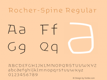 Rocher-Spine Regular Version 1.00图片样张