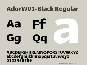 AdorW01-Black Regular Version 1.10图片样张
