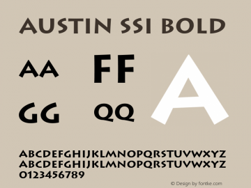 Austin SSi Bold 001.000图片样张