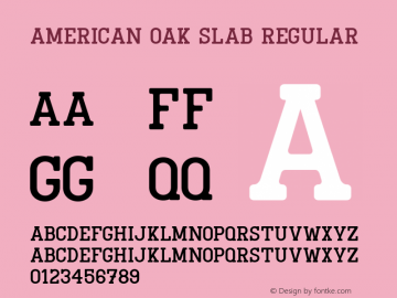 American Oak Slab Regular Version 1.000图片样张