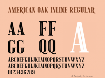 American Oak Inline Regular Version 1.000图片样张