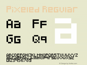 Pixeled Regular Version 1.0图片样张