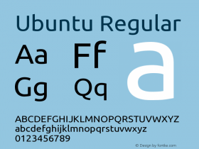 Ubuntu Regular Version Version 0.80  Font Sample