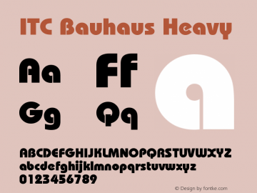 ITC Bauhaus Heavy Version 003.001图片样张