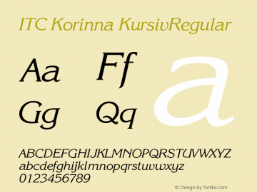 itc korinna font family itc korinna font family