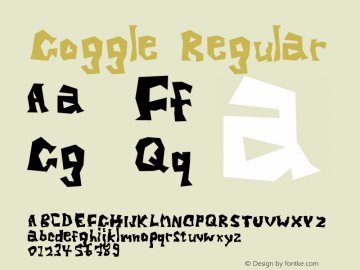 Goggle Regular Version 1.00 Font Sample