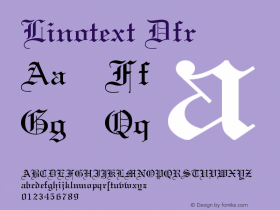 Linotext Dfr Version 001.002图片样张
