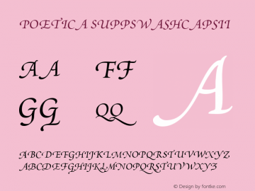 Poetica Supp Swash Capitals II Version 001.000图片样张