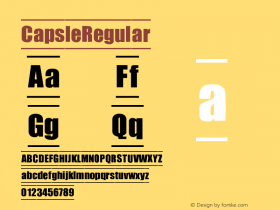 Capsle Regular 2.0 Font Sample