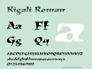 Kigali Roman Version 001.000图片样张