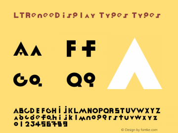 LinotypeReneeDisplay-Types Version 001.000 Font Sample